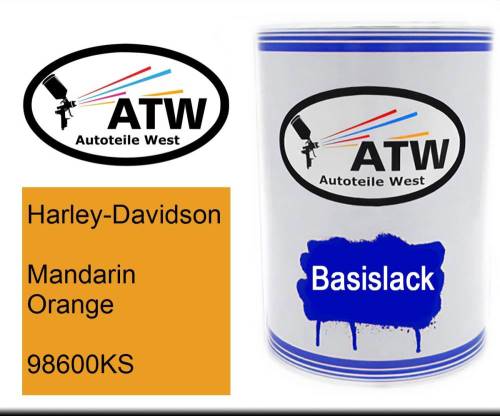 Harley-Davidson, Mandarin Orange, 98600KS: 500ml Lackdose, von ATW Autoteile West.